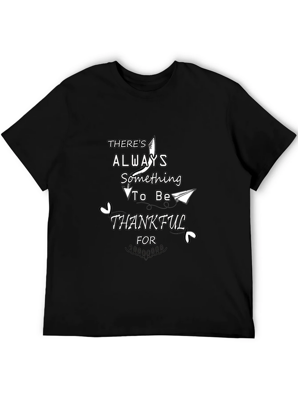 Thankful Graphic T-Shirt - Black