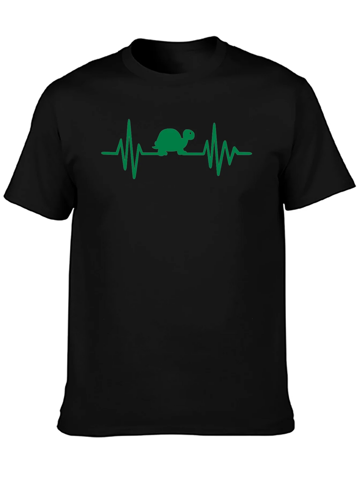 Turtle Heartbeat T-Shirt - Black
