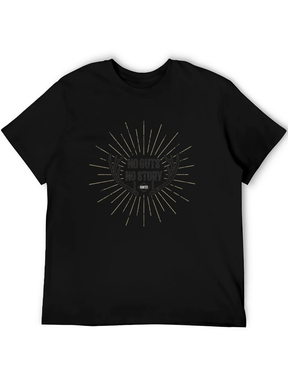 Hunted Graphic Tee: No Guts No Story