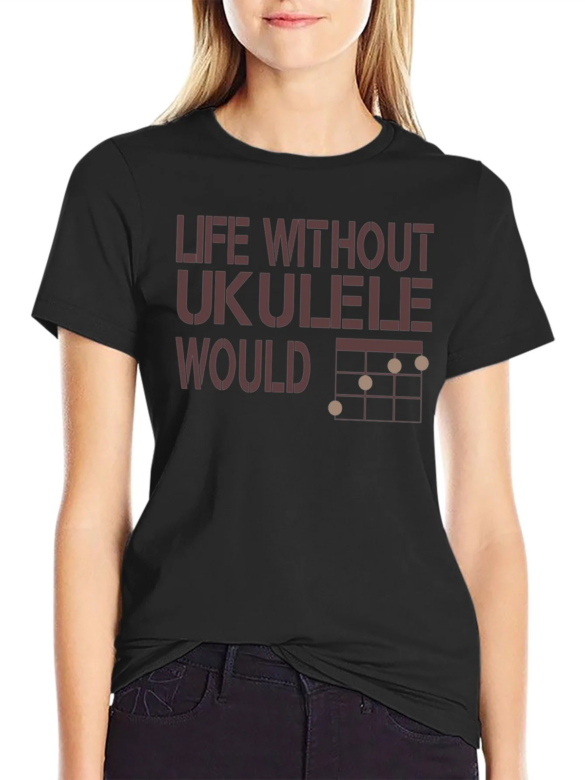 Life Without Ukulele T-Shirt - Music Lover Tee