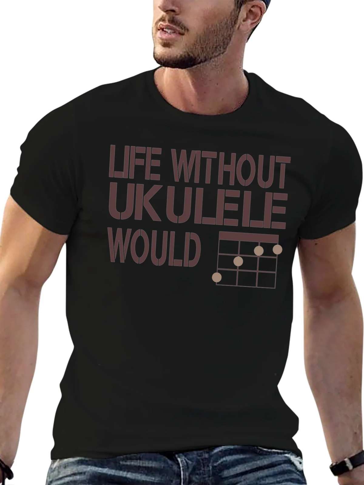 Life Without Ukulele T-Shirt - Music Lover Tee