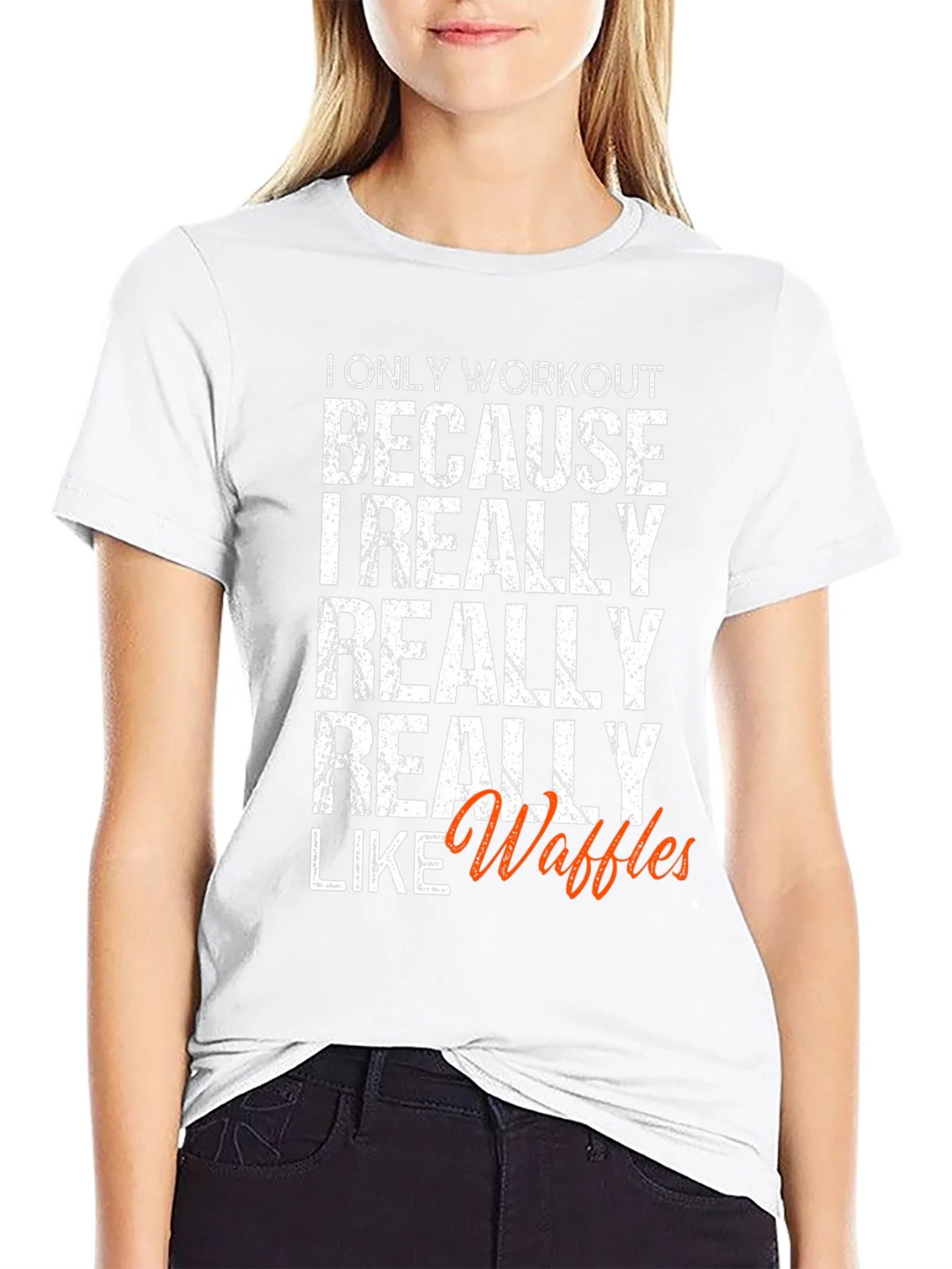 Waffles Workout Graphic Tee