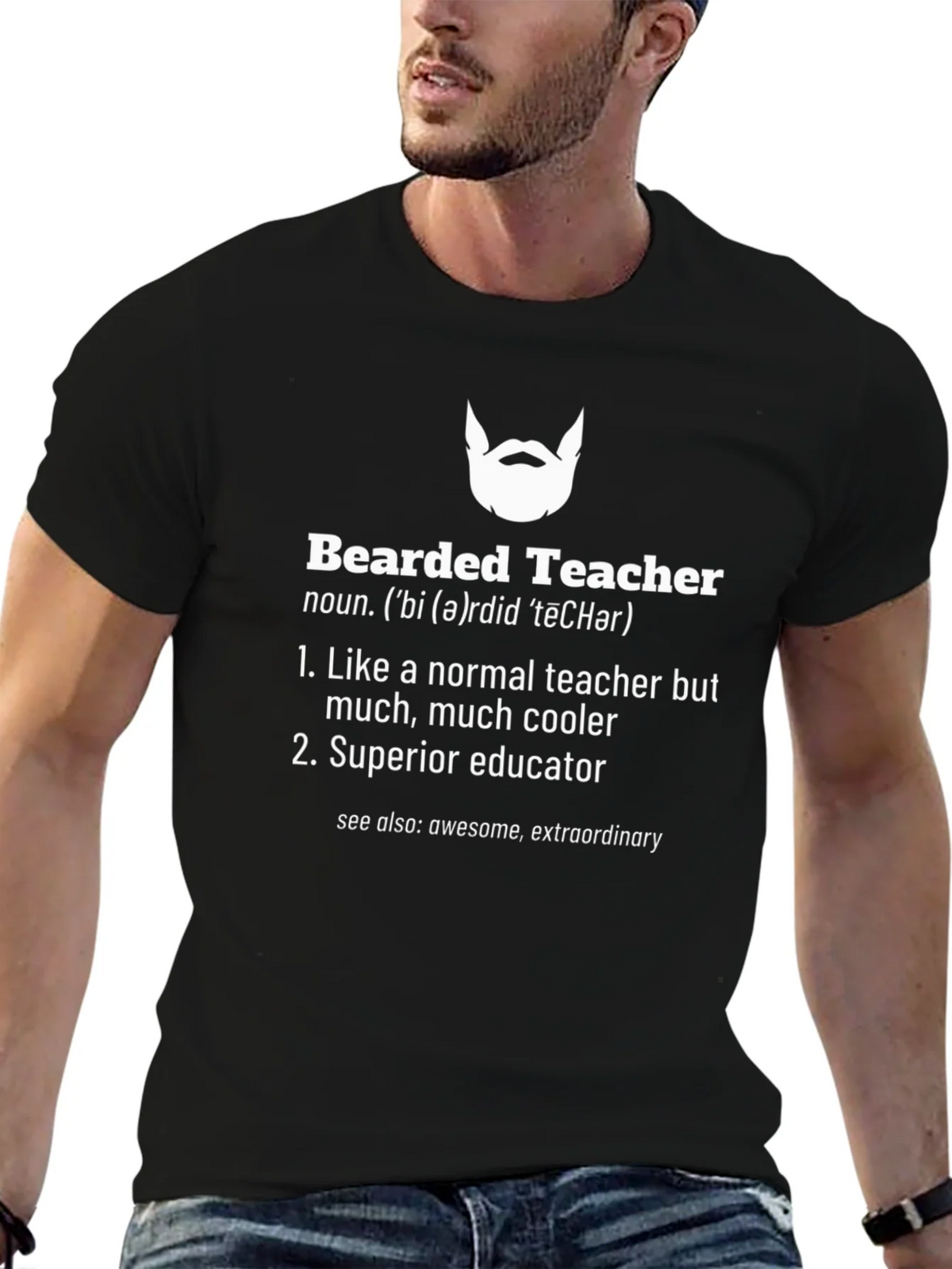 Bearded Teacher Definition T-Shirt