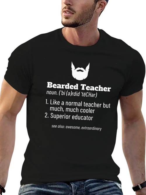 Bearded Teacher Definition T-Shirt