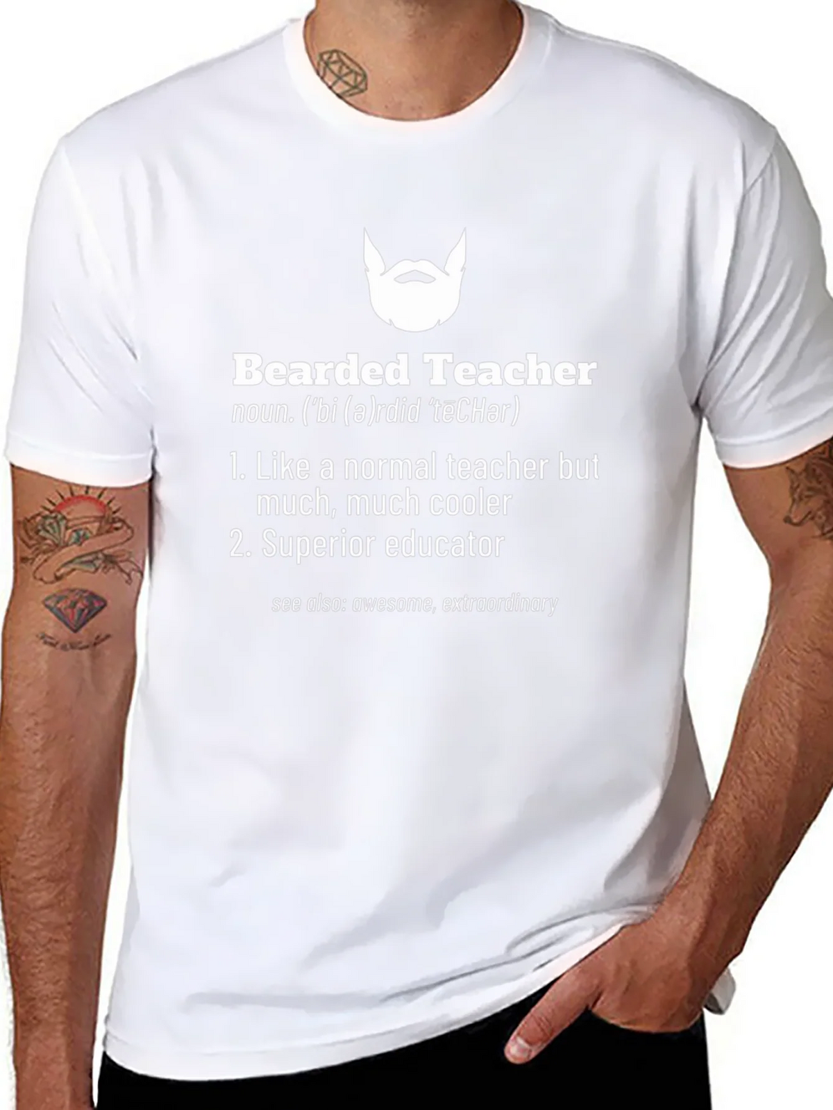 Bearded Teacher Definition T-Shirt