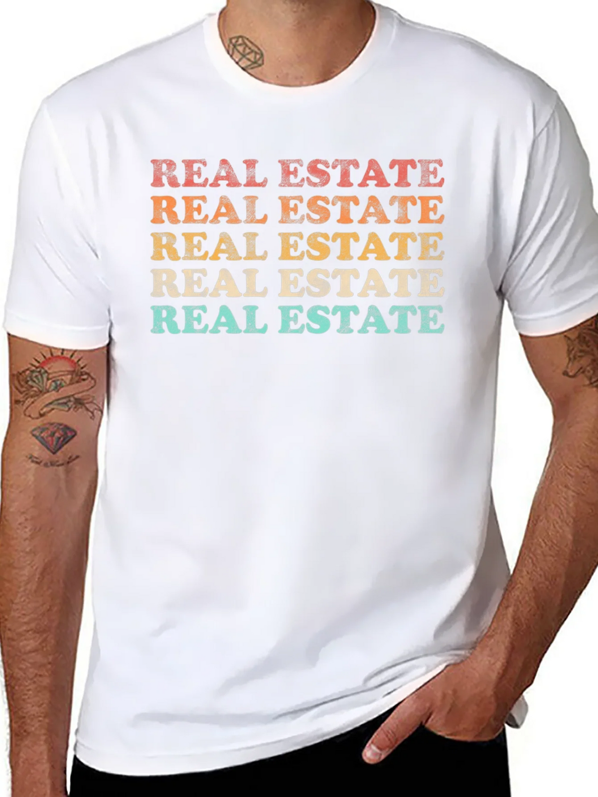 Retro Real Estate T-Shirt - Vintage Style