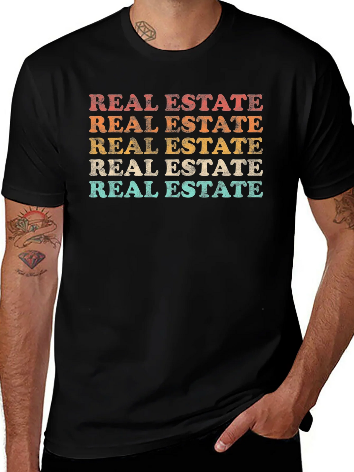 Retro Real Estate T-Shirt - Vintage Style