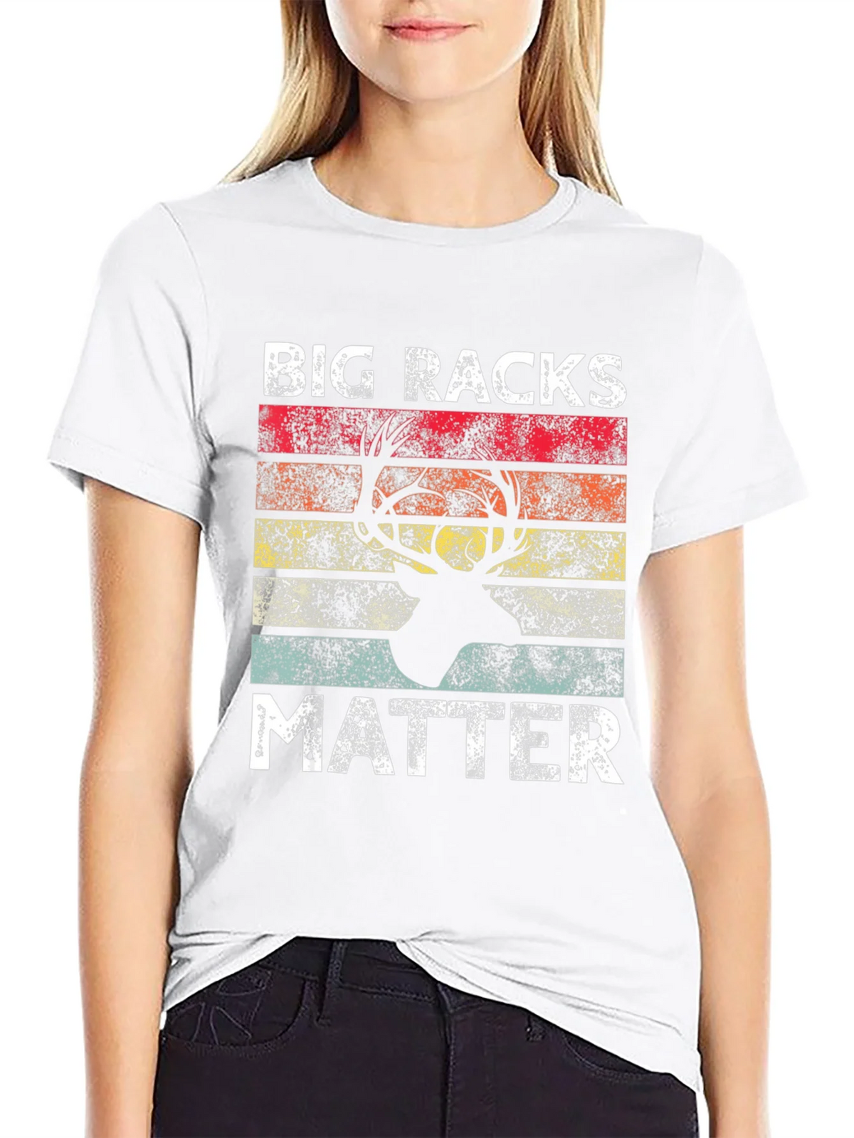 Big Racks Matter Deer Hunting Graphic T-Shirt