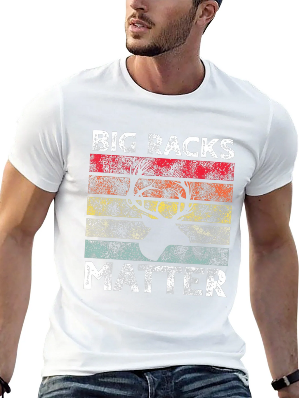 Big Racks Matter Deer Hunting Graphic T-Shirt