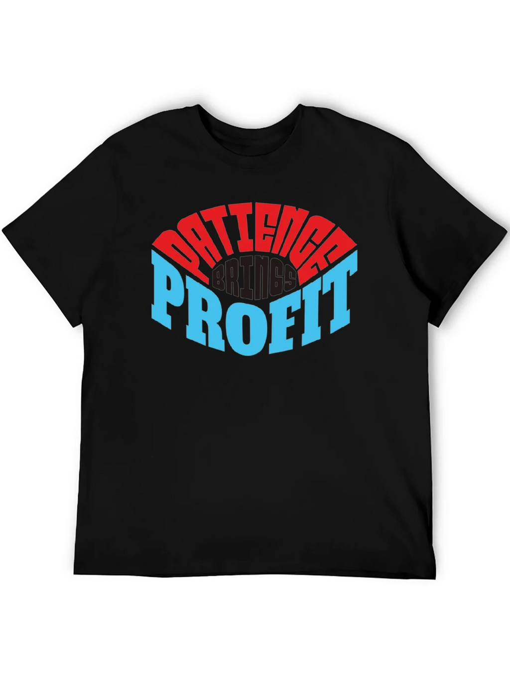 Patience Profit Graphic Tee - Black