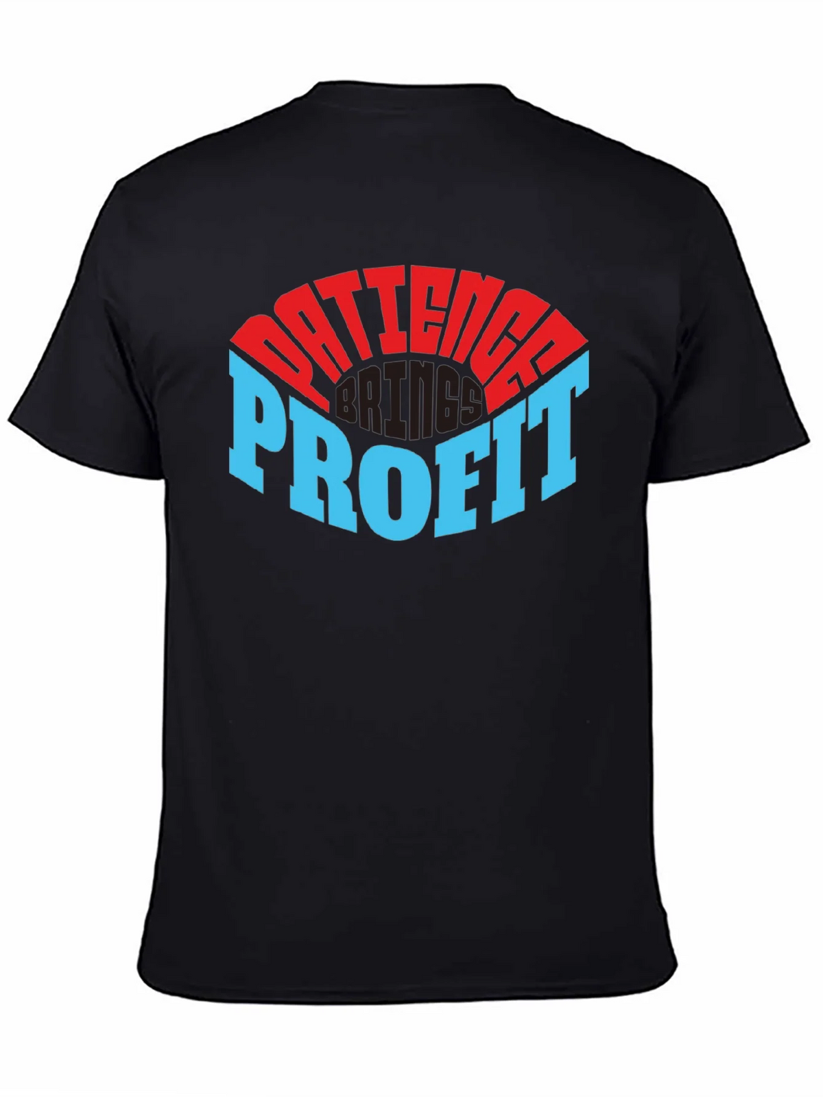 Patience Profit Graphic Tee - Black