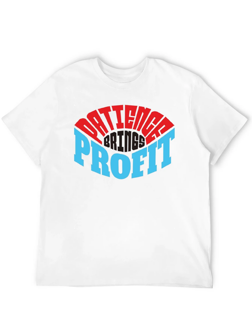 Patience Profit Graphic Tee - Black