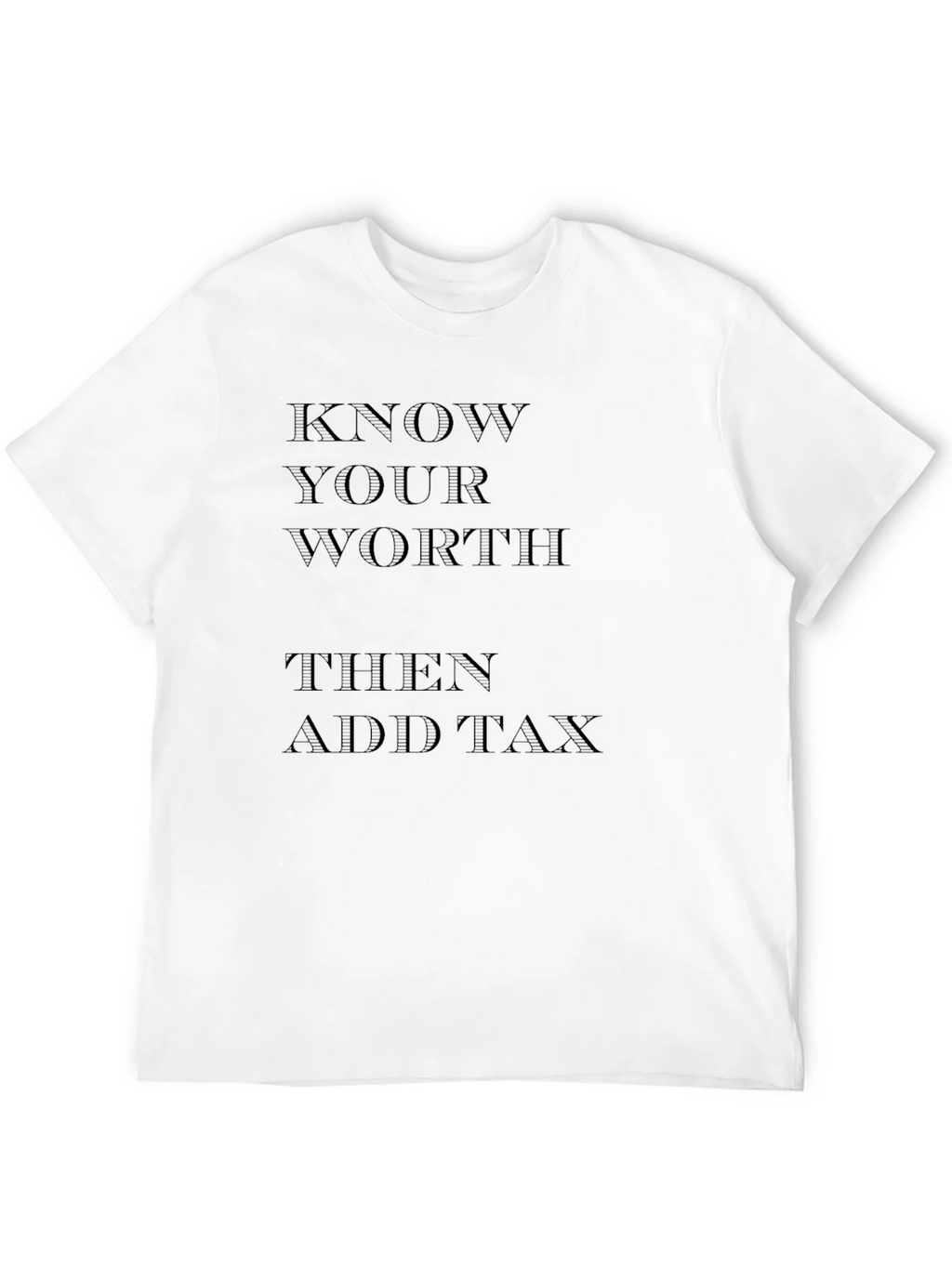 Know Your Worth Black Graphic Tee