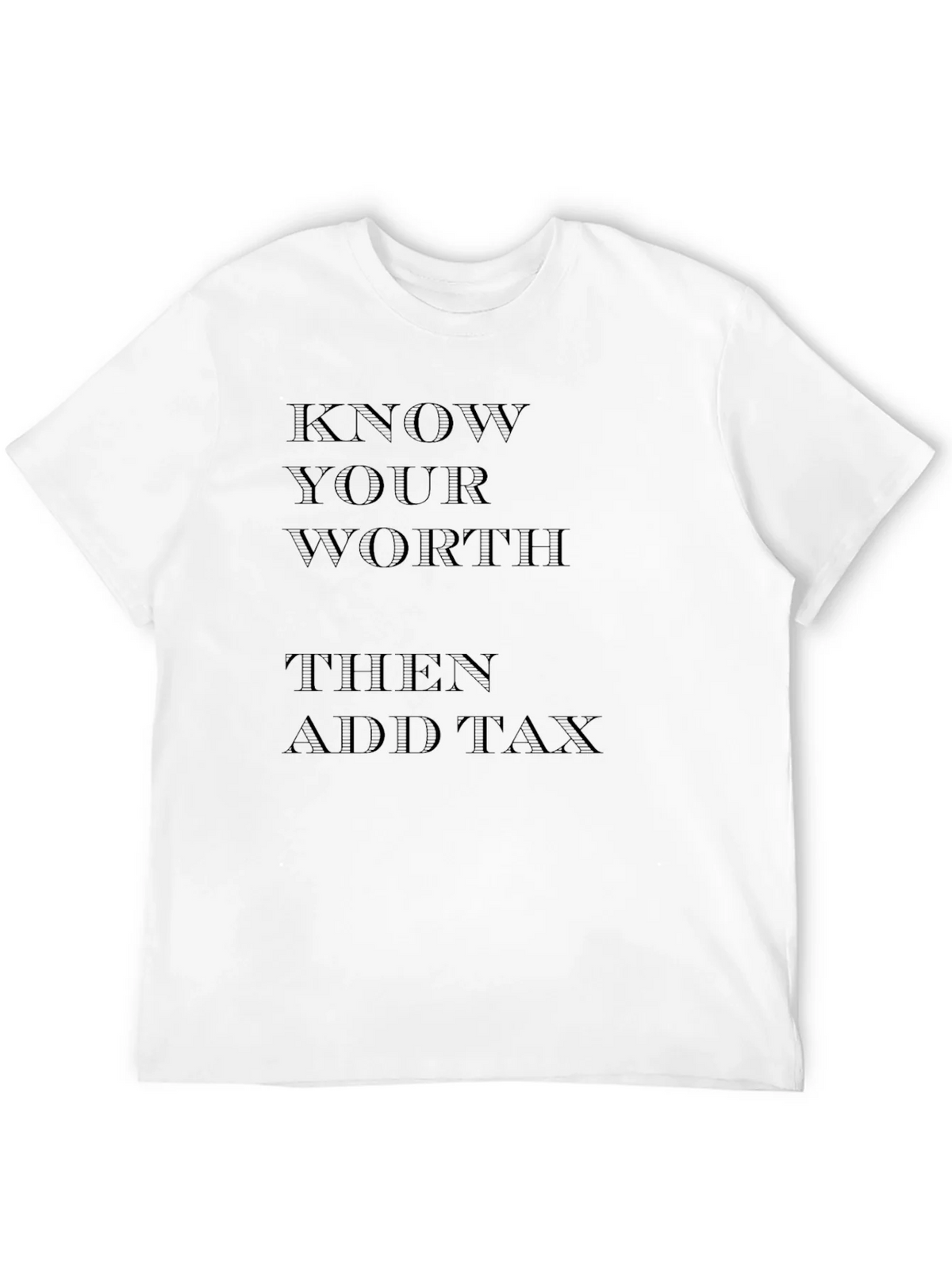 Know Your Worth Black Graphic Tee