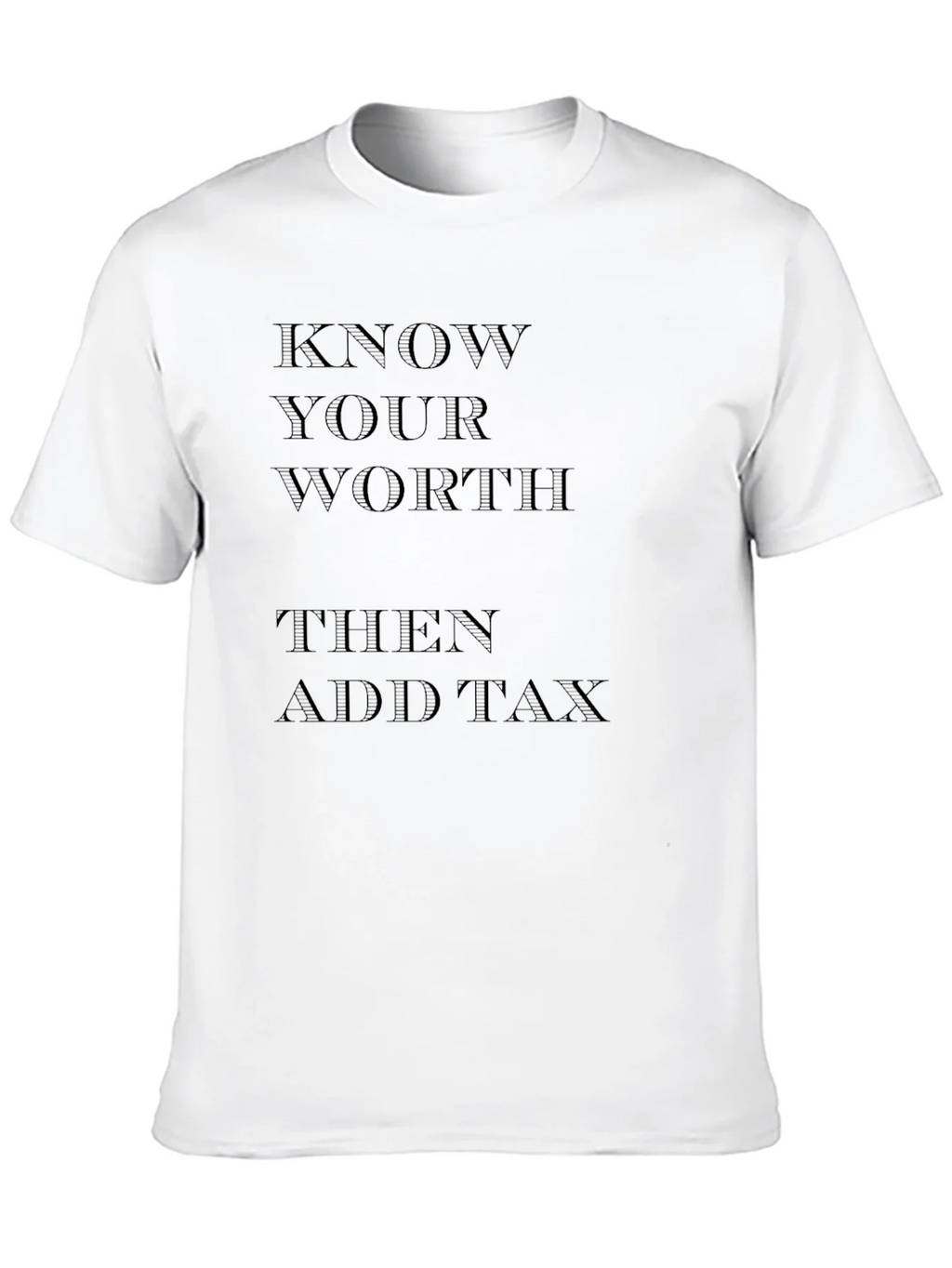 Know Your Worth Black Graphic Tee