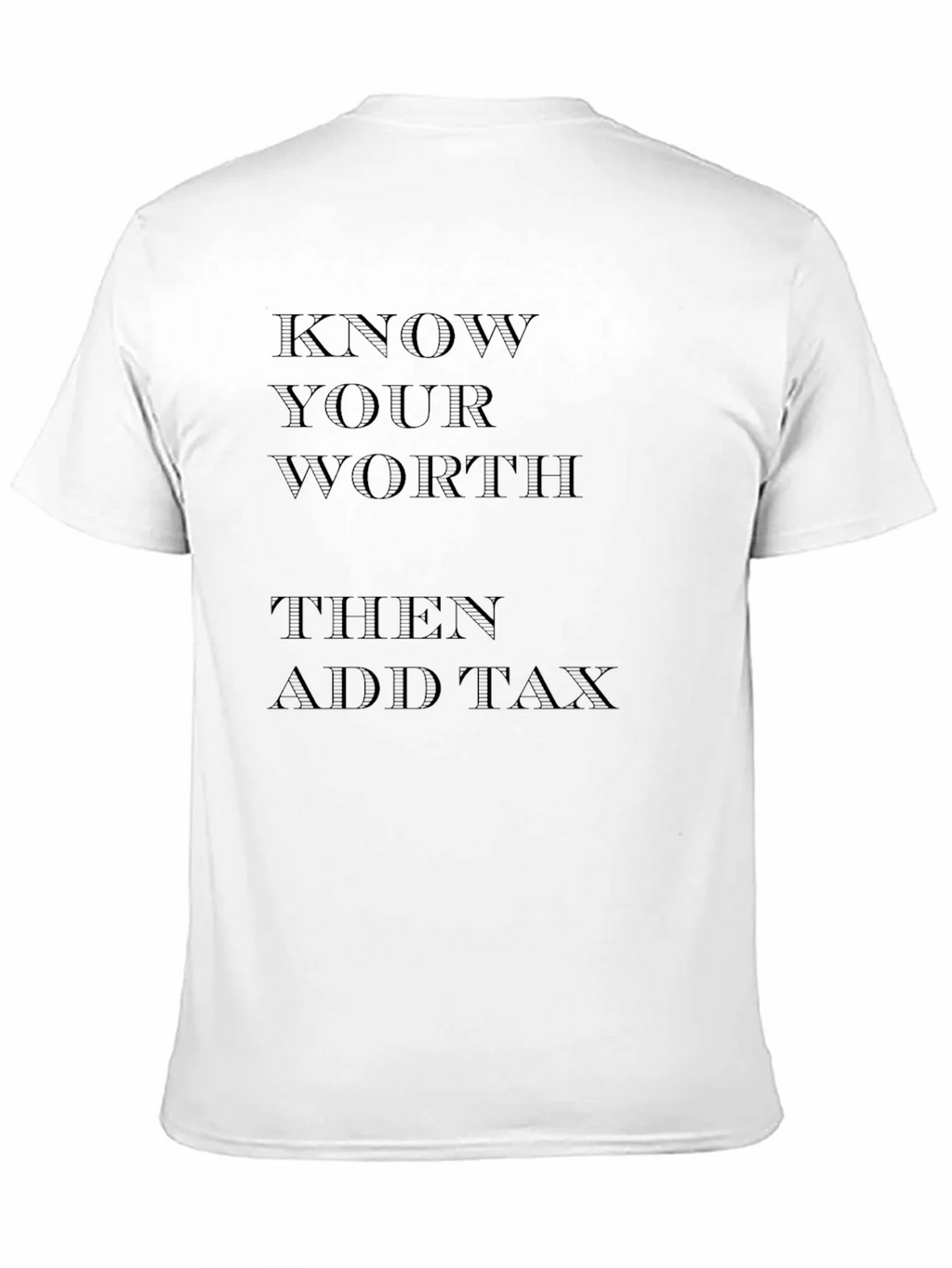 Know Your Worth Black Graphic Tee