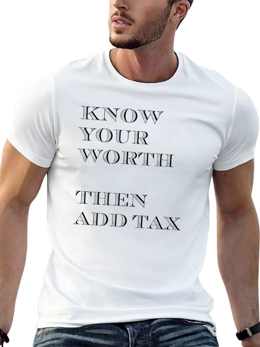 Know Your Worth Black Graphic Tee
