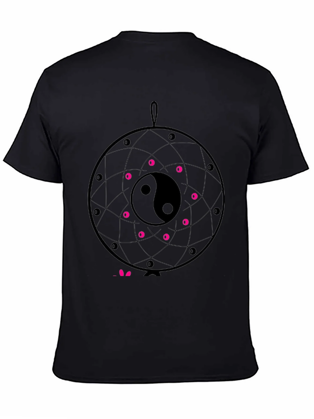 Yin Yang Dreamcatcher T-Shirt - Black