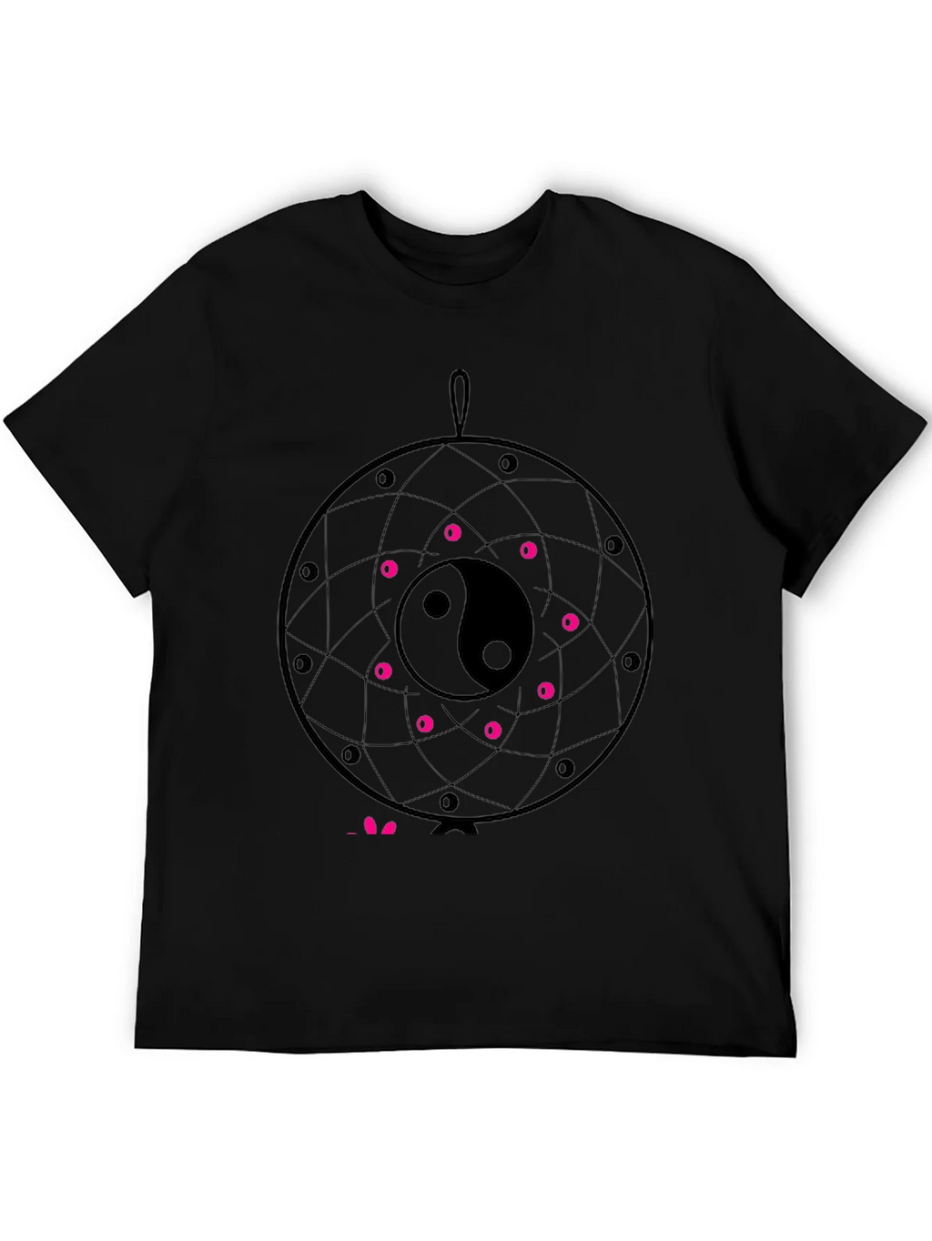 Yin Yang Dreamcatcher T-Shirt - Black