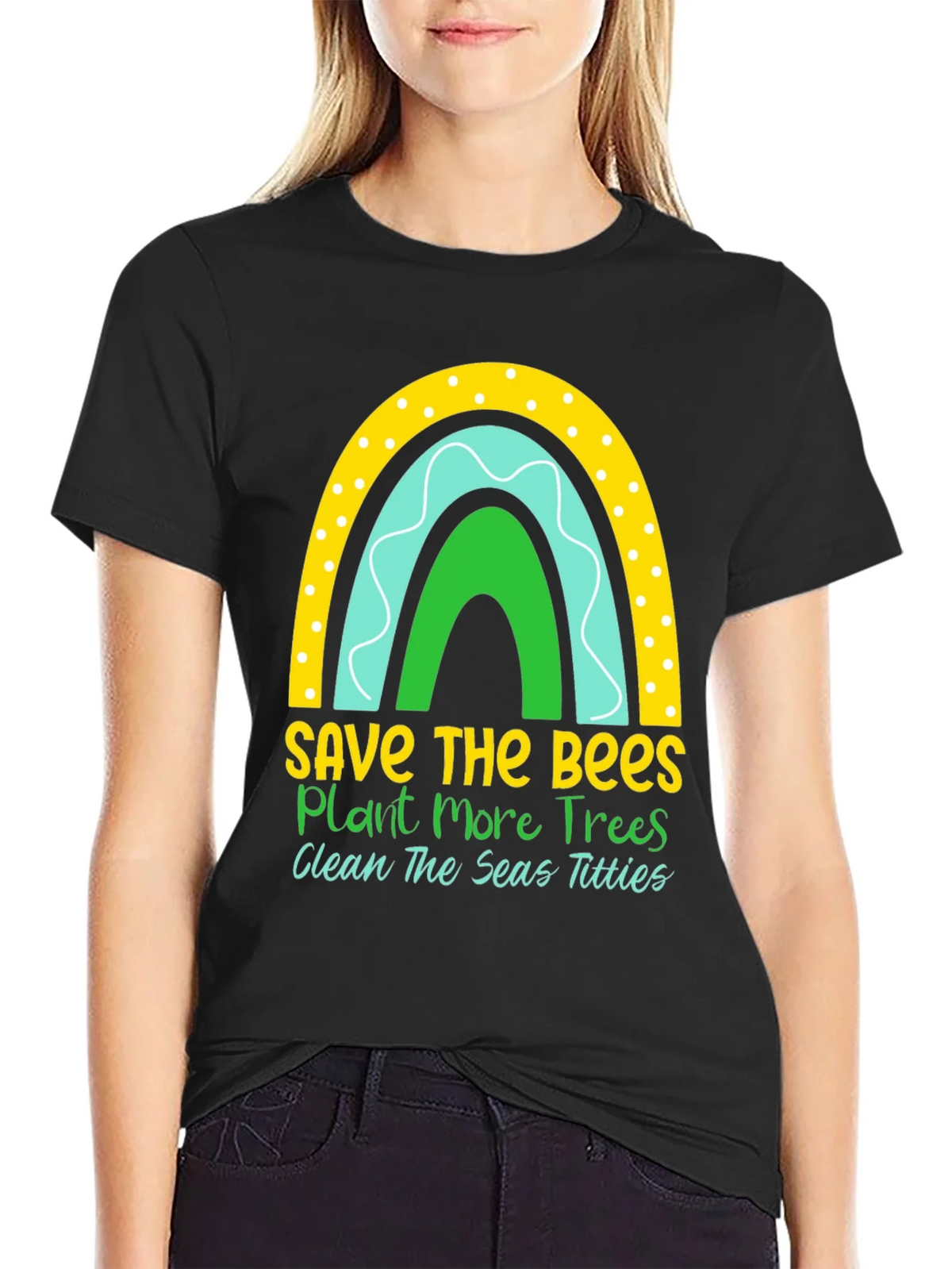 Save the Bees Graphic Tee - Environmental Awareness