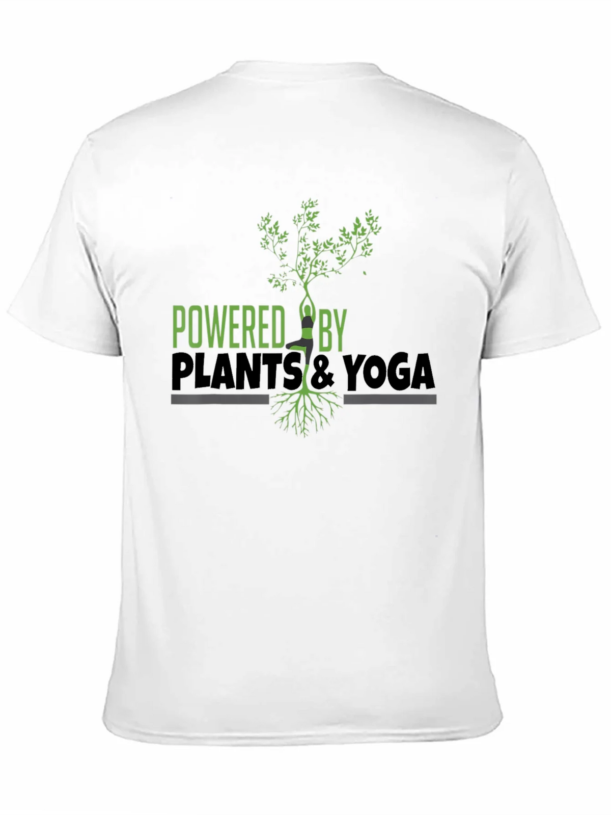 Powered by Plants & Yoga Graphic T-Shirt