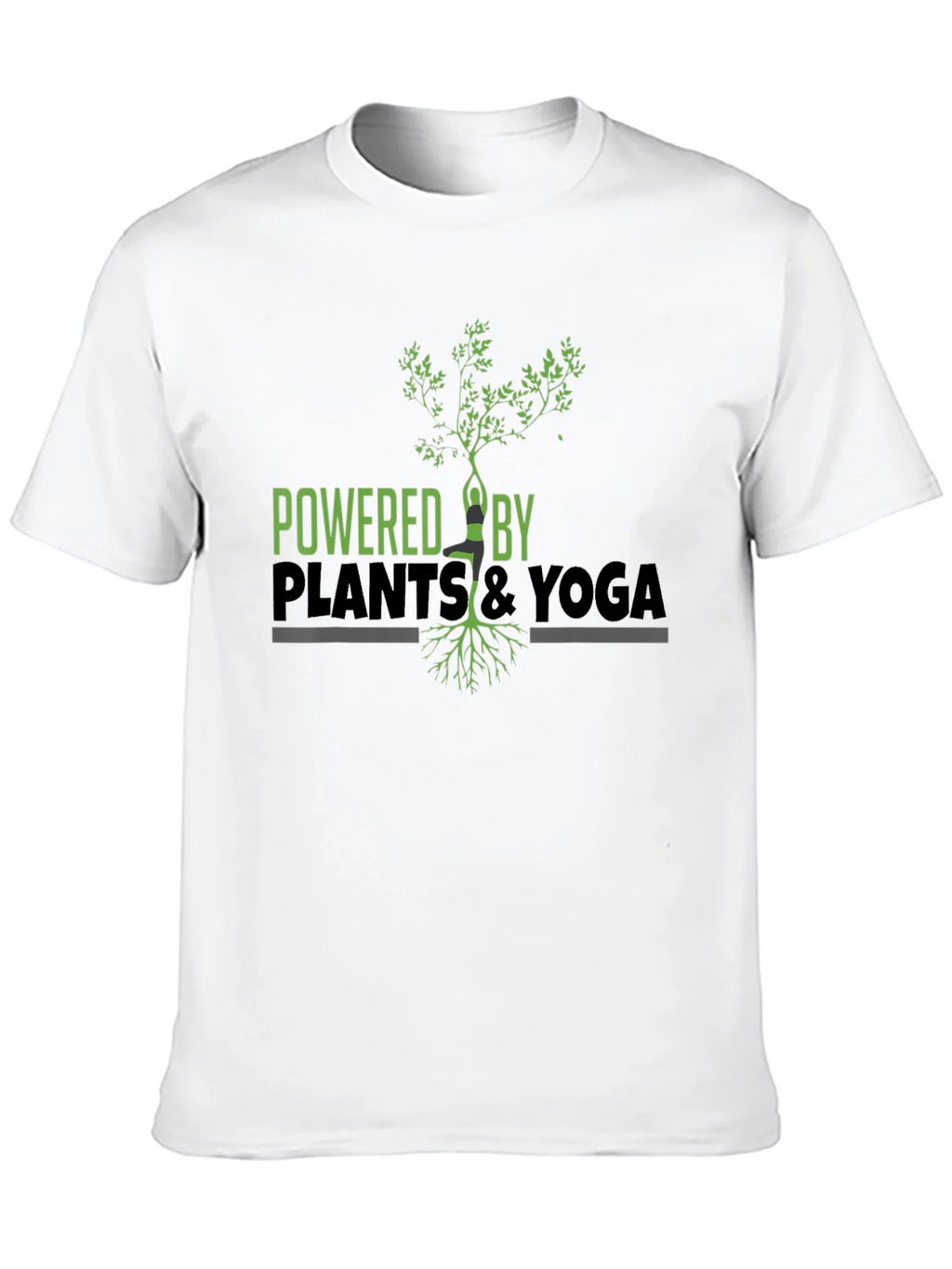 Powered by Plants & Yoga Graphic T-Shirt