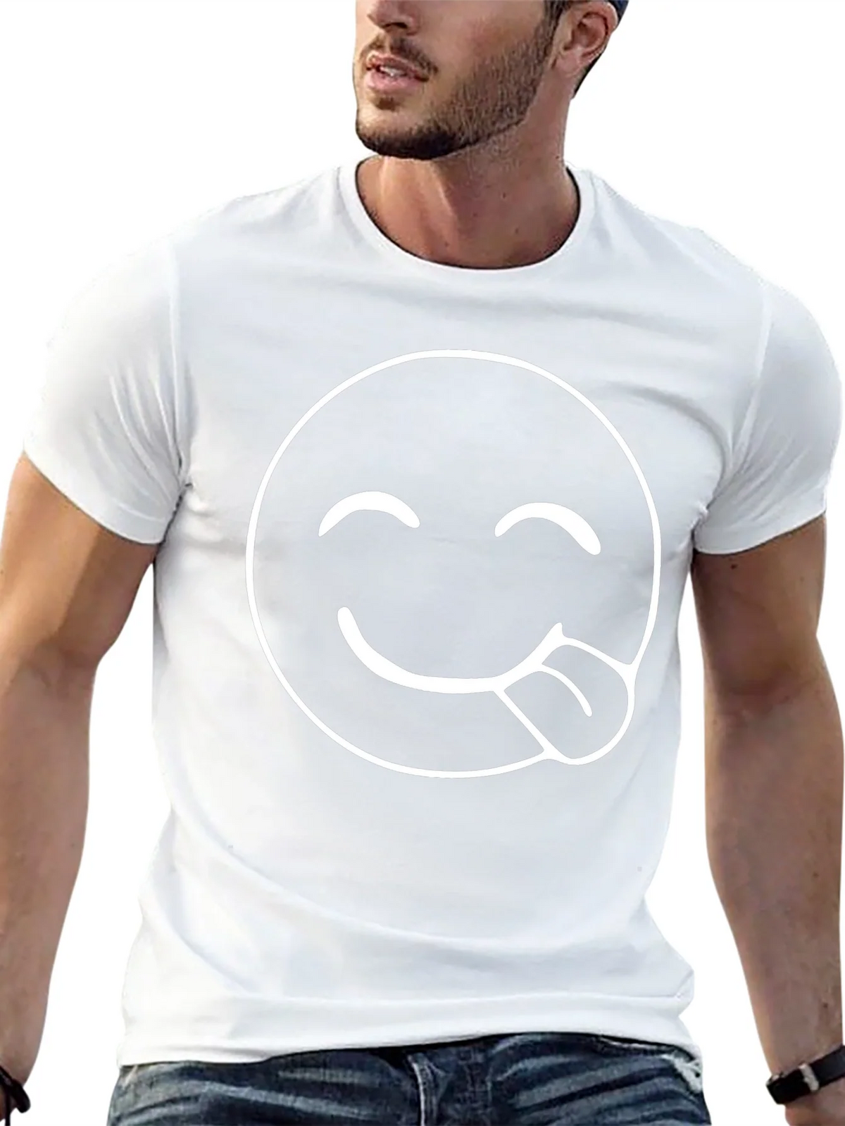 Funny Emoji Black T-Shirt