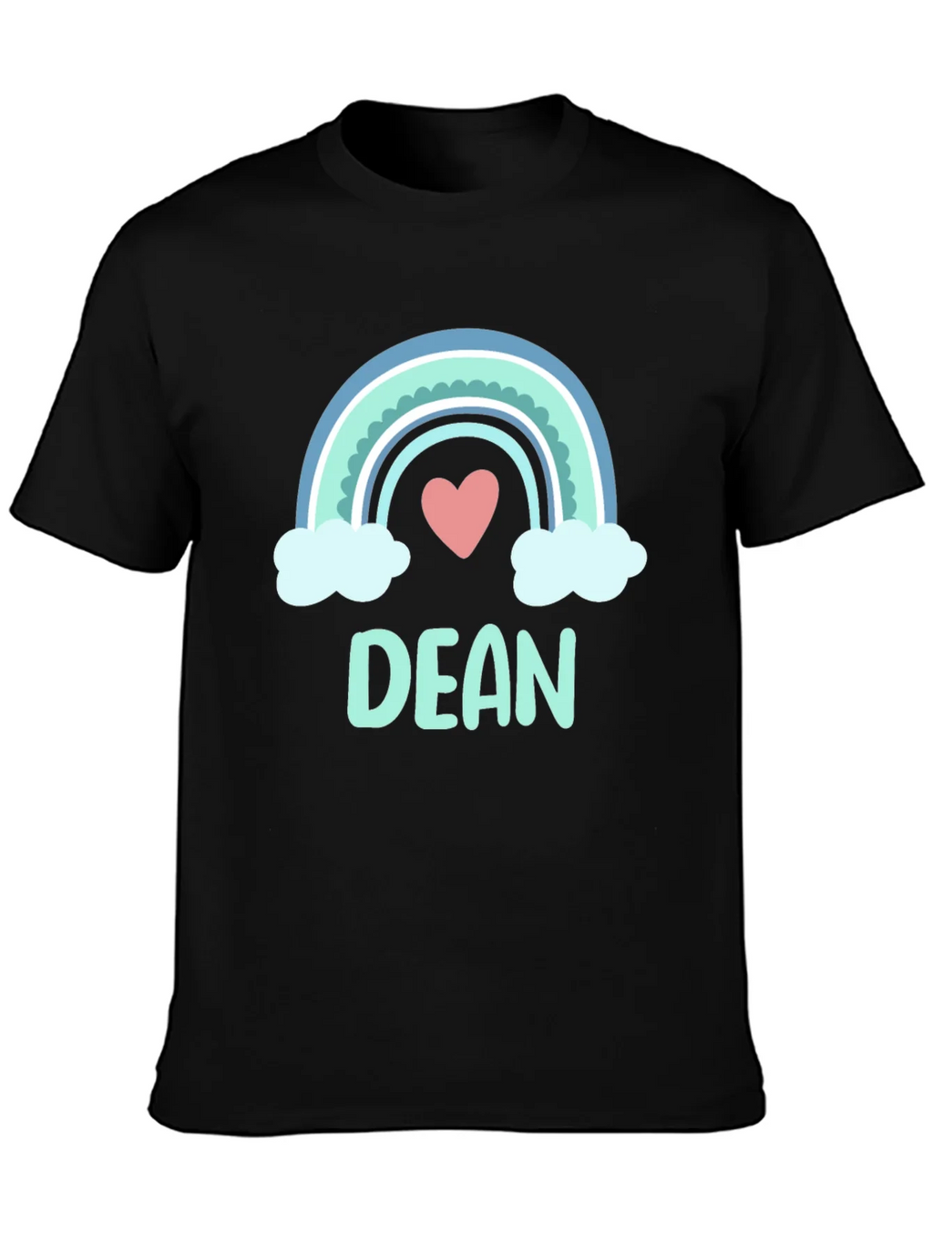 Dean Rainbow Heart Custom T-Shirt