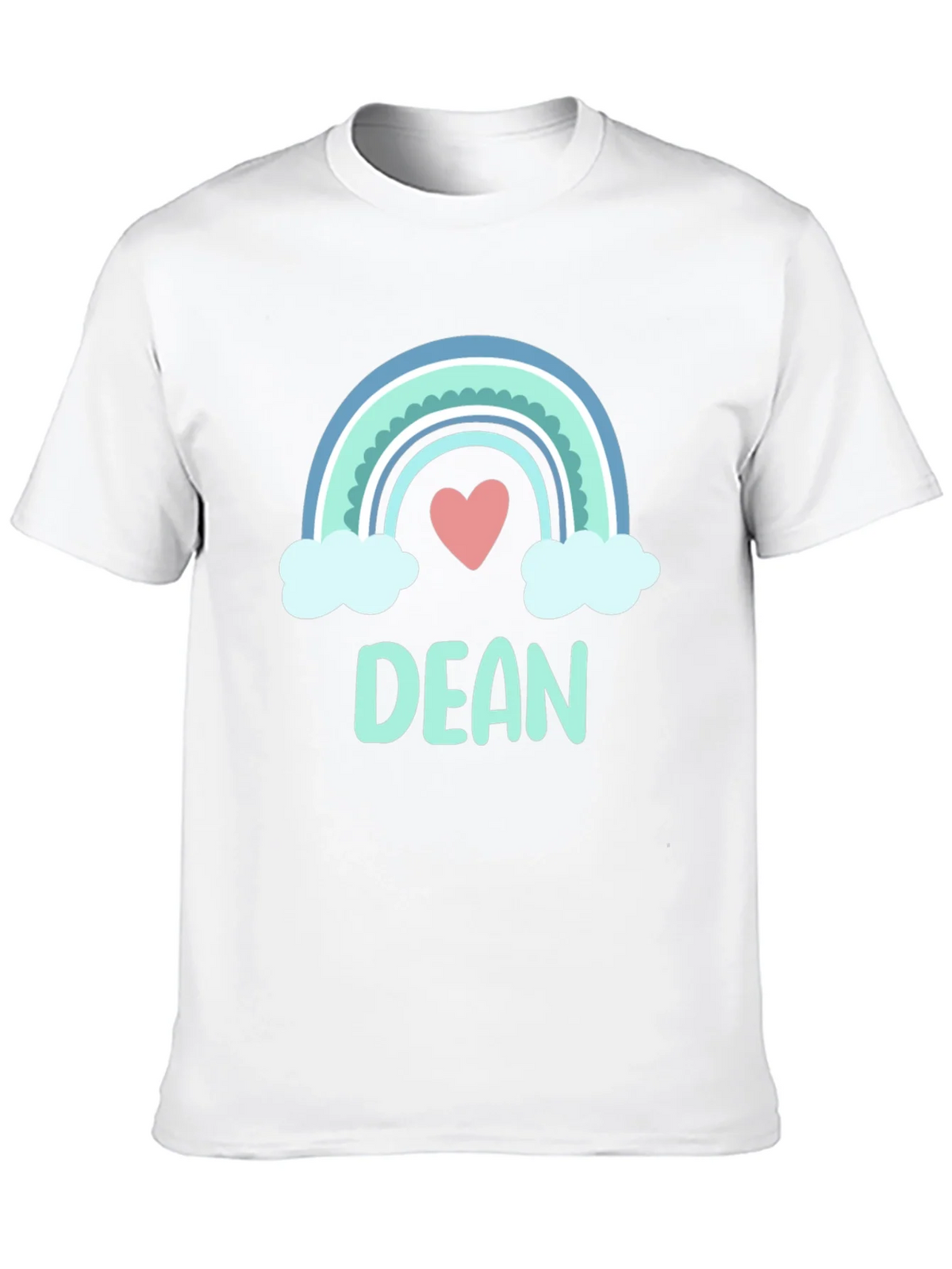 Dean Rainbow Heart Custom T-Shirt