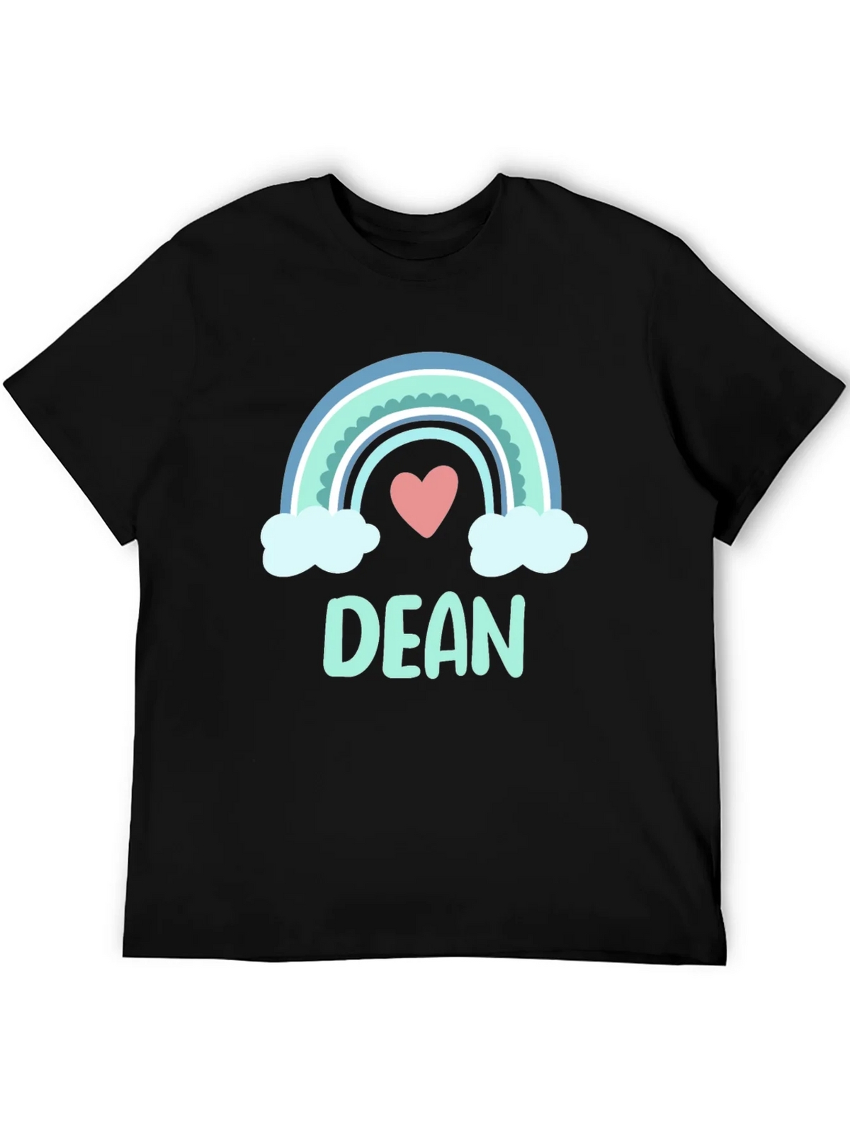 Dean Rainbow Heart Custom T-Shirt