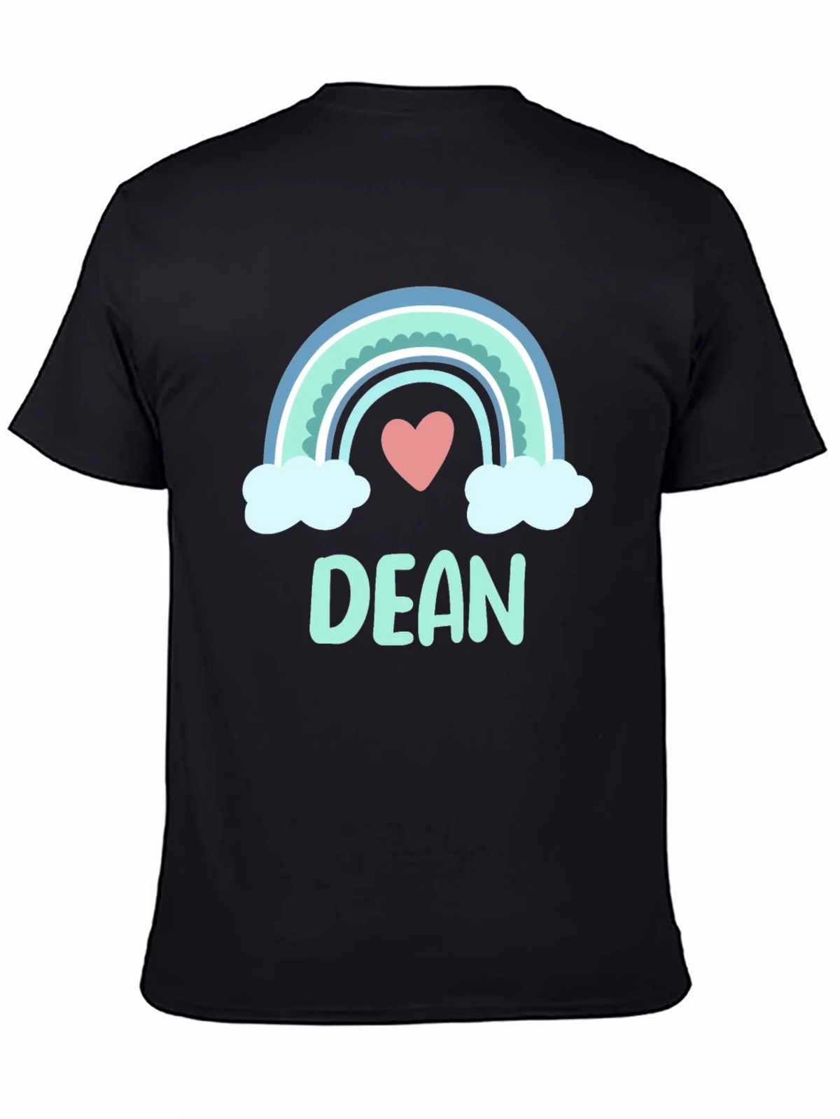 Dean Rainbow Heart Custom T-Shirt