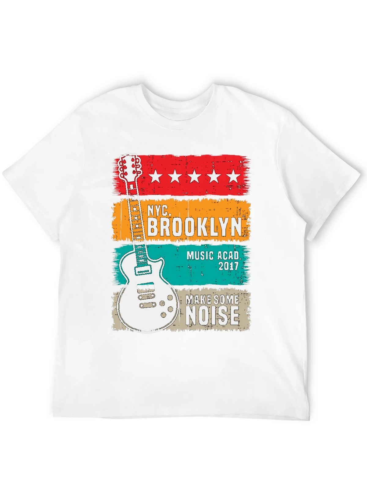 NYC Brooklyn Music Academy Guitar T-Shirt