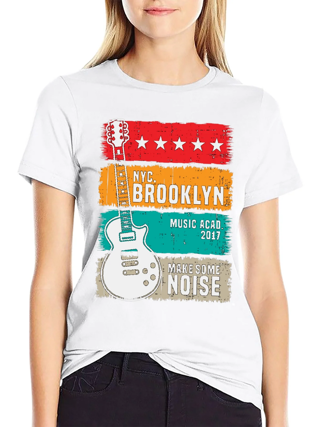 NYC Brooklyn Music Academy Guitar T-Shirt