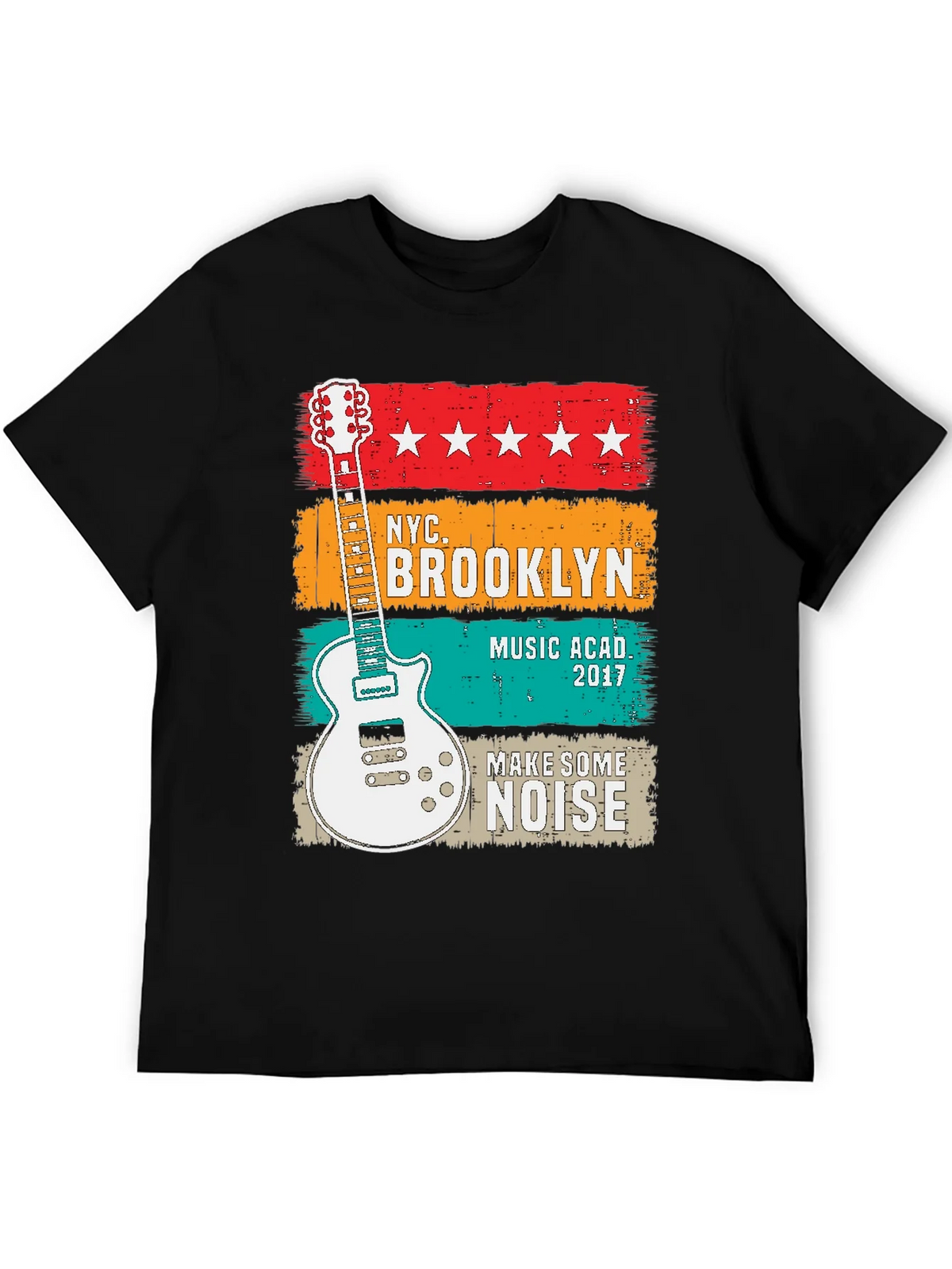 NYC Brooklyn Music Academy Guitar T-Shirt