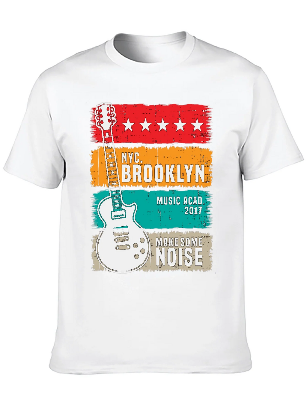 NYC Brooklyn Music Academy Guitar T-Shirt