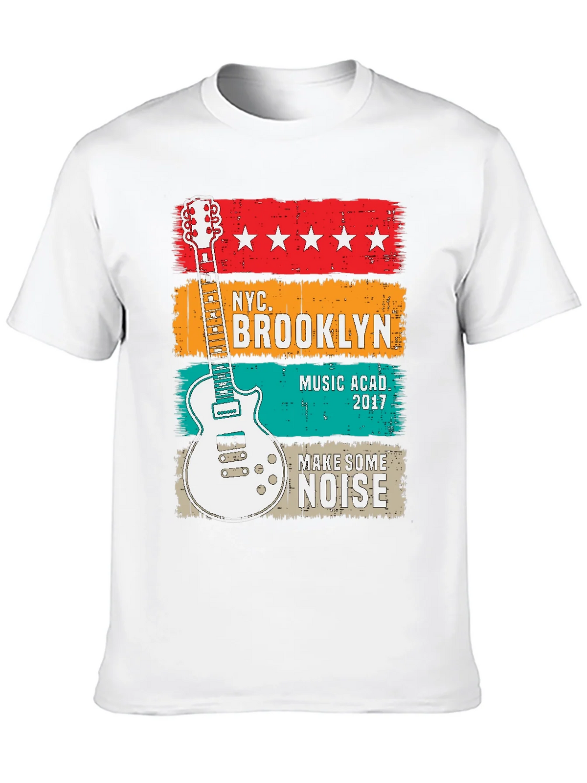 NYC Brooklyn Music Academy Guitar T-Shirt