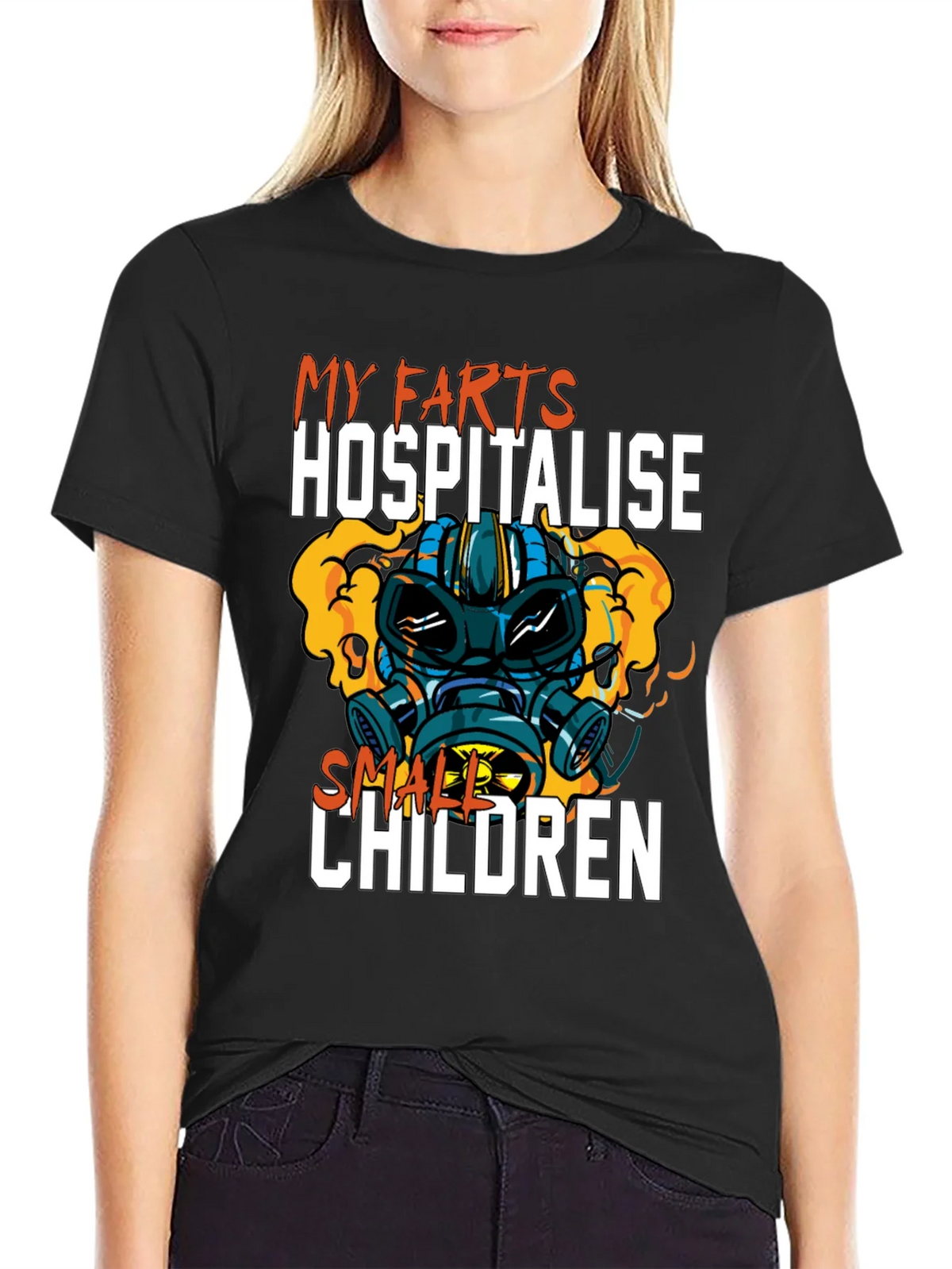 Humorous My Farts Hospitalise Small Children T-Shirt
