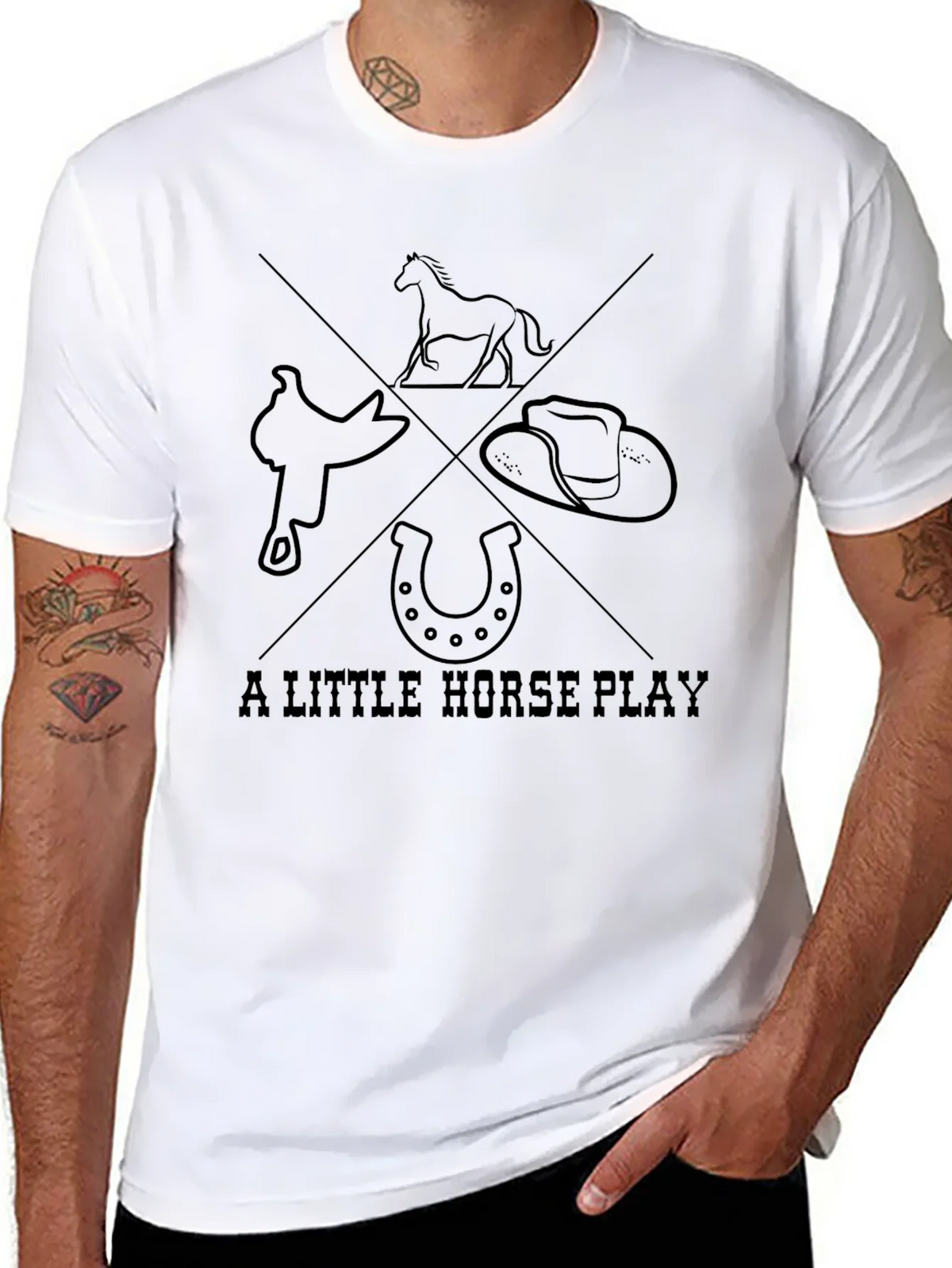 A Little Horse Play Graphic Tee