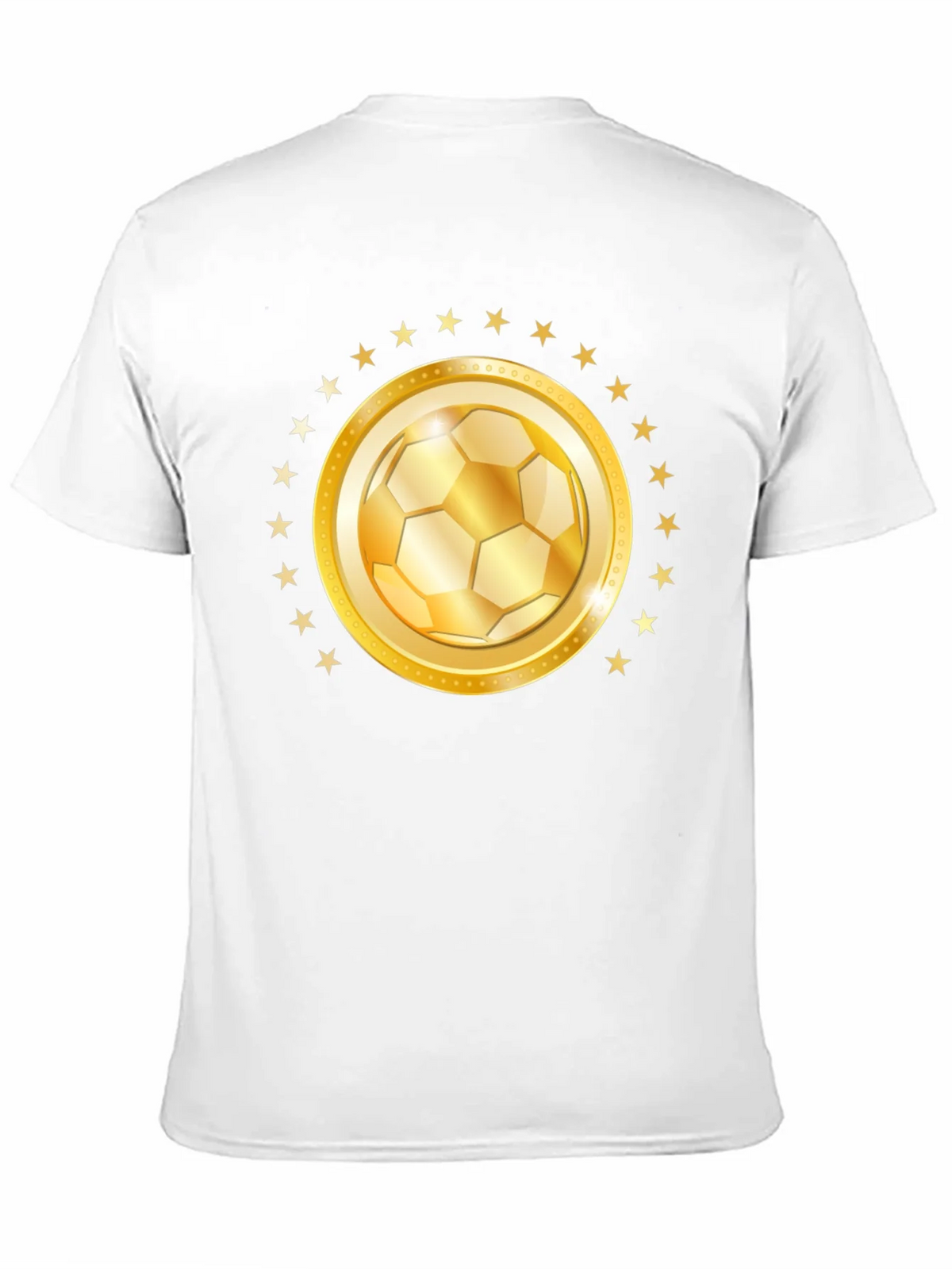 Golden Soccer Ball Star T-Shirt