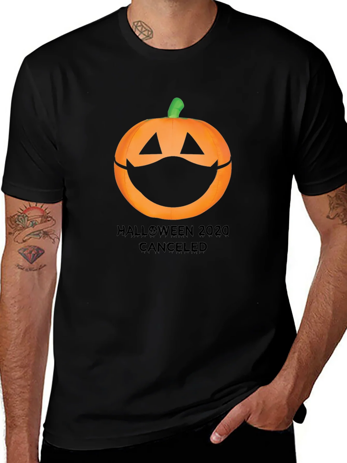 Halloween 2020 Canceled Pumpkin Mask Tee
