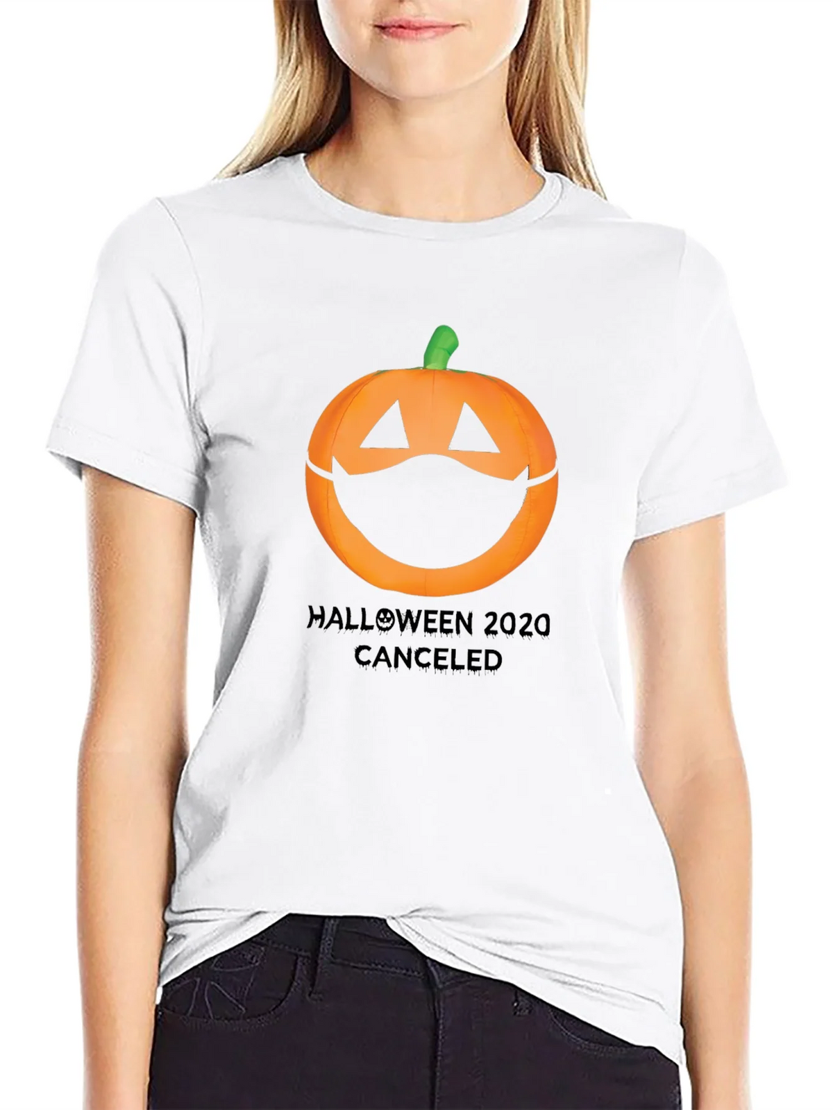Halloween 2020 Canceled Pumpkin Mask Tee