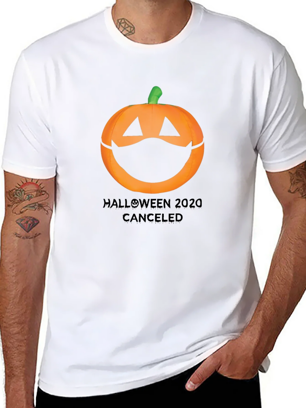 Halloween 2020 Canceled Pumpkin Mask Tee