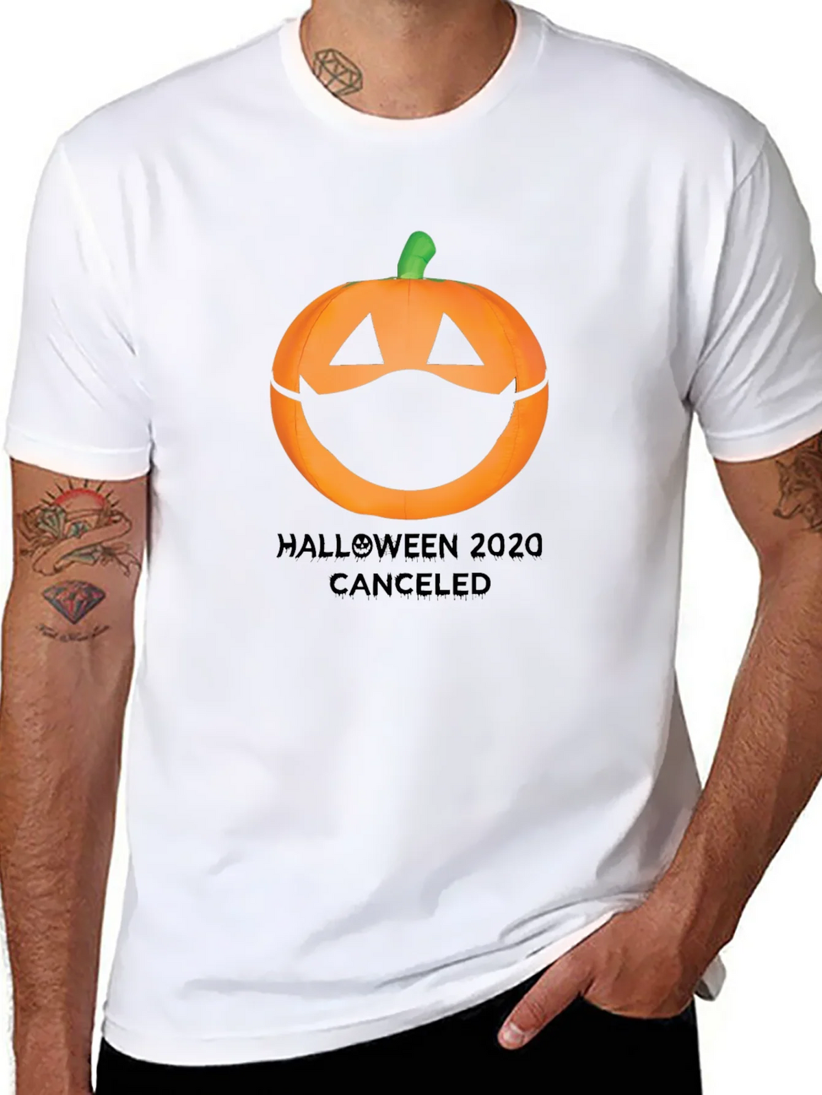 Halloween 2020 Canceled Pumpkin Mask Tee