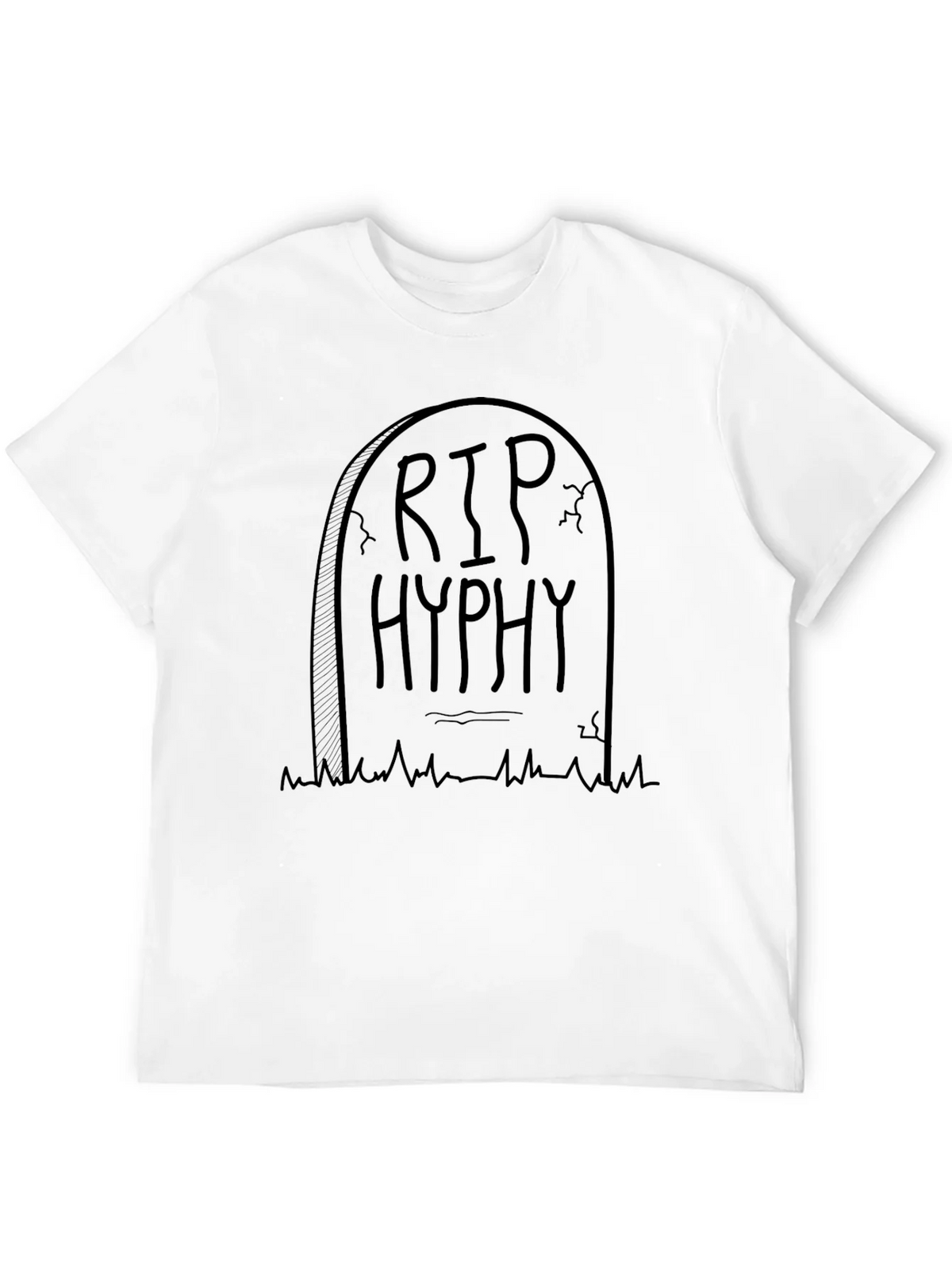 RIP Hyphy Tombstone Graphic Tee - Black