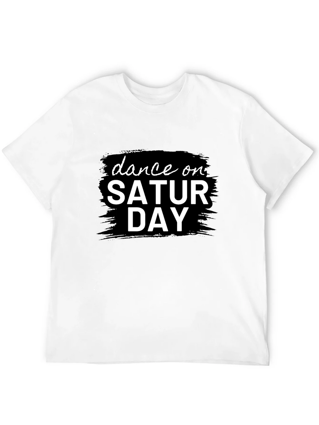 Dance On Saturday Black Graphic Tee