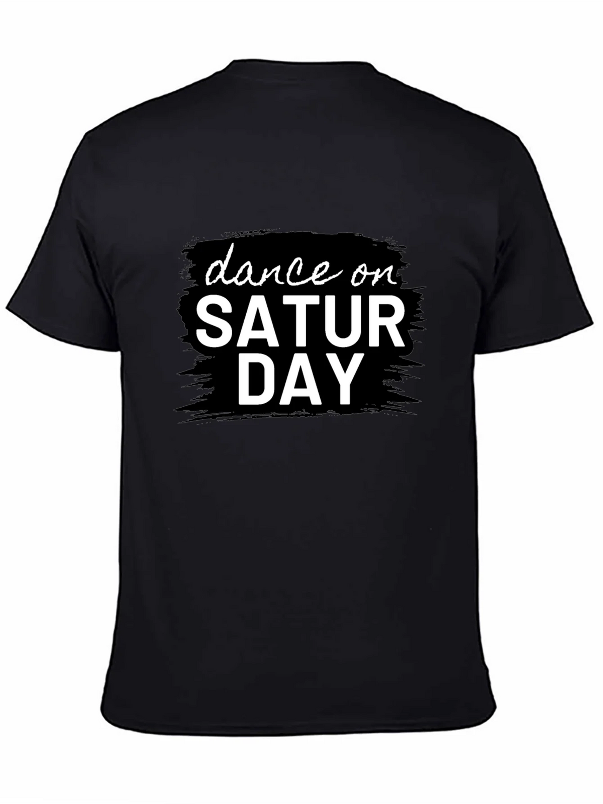 Dance On Saturday Black Graphic Tee