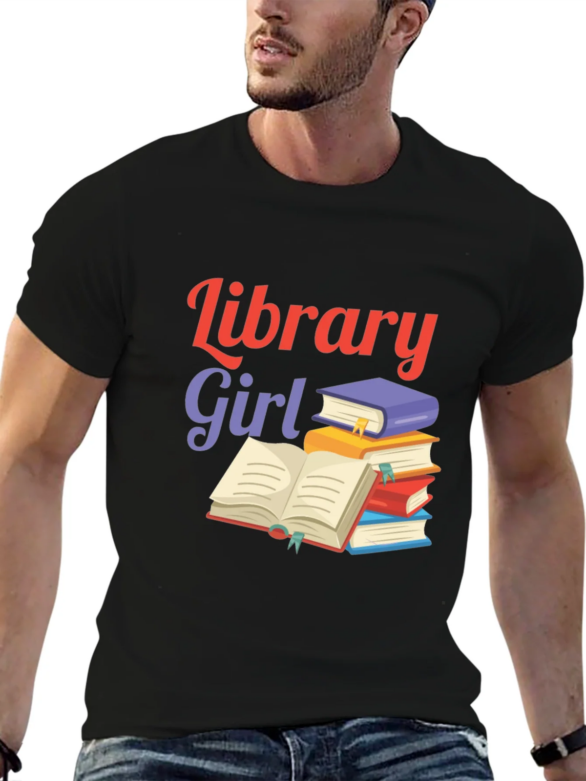 Library Girl Book Lover T-Shirt