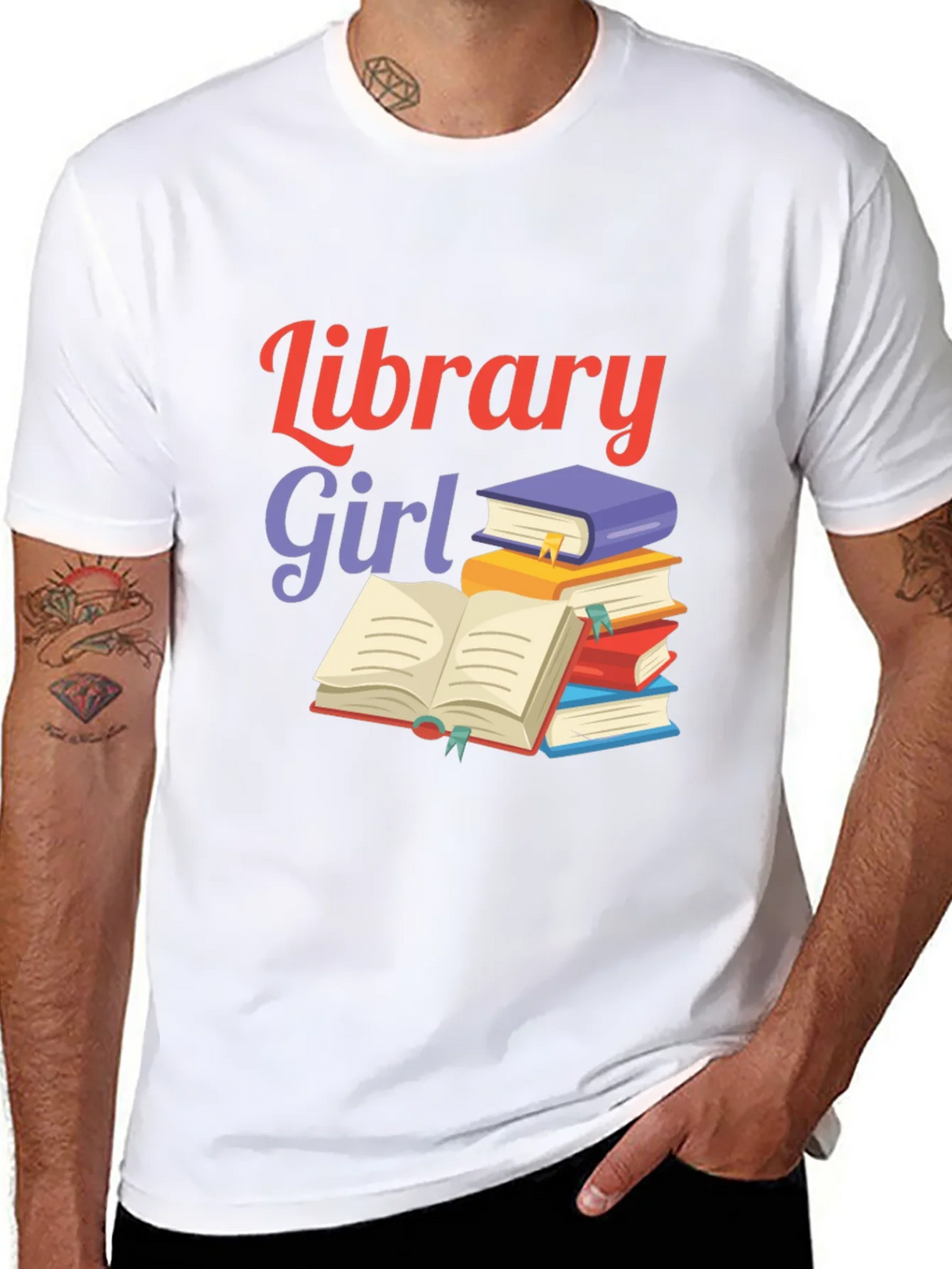 Library Girl Book Lover T-Shirt