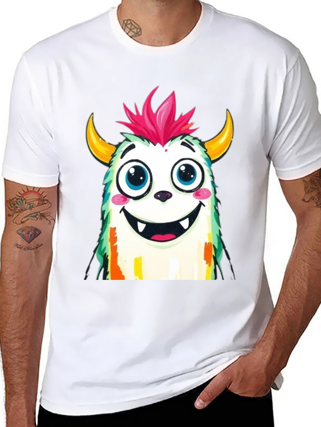 Monster Graphic T-Shirt - Fun Cartoon Tee