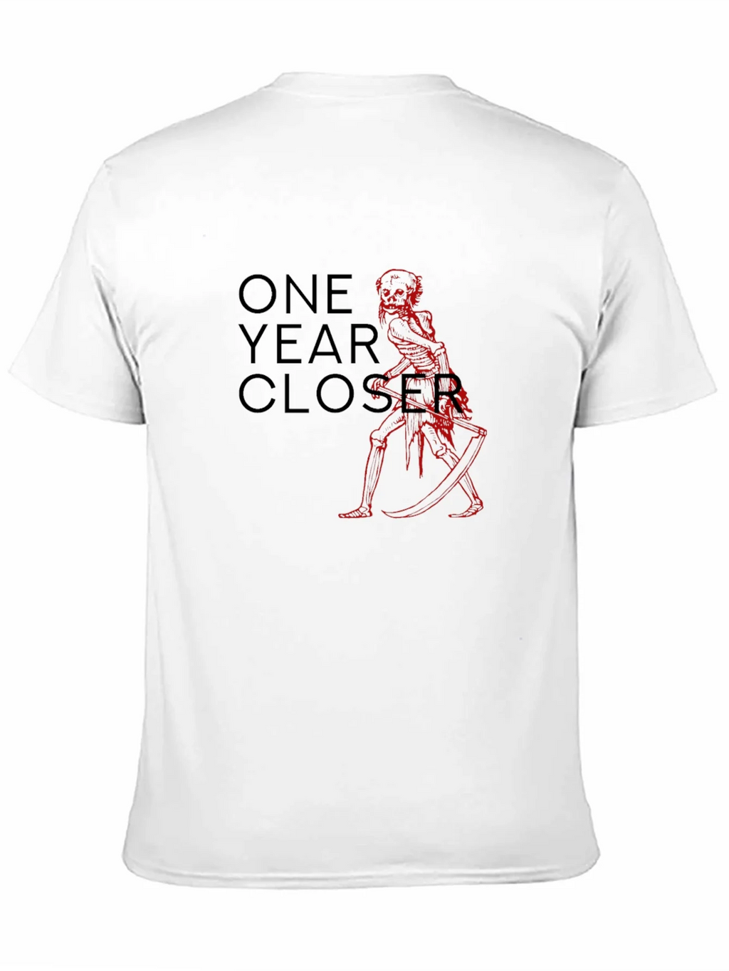 One Year Closer Black Graphic Tee